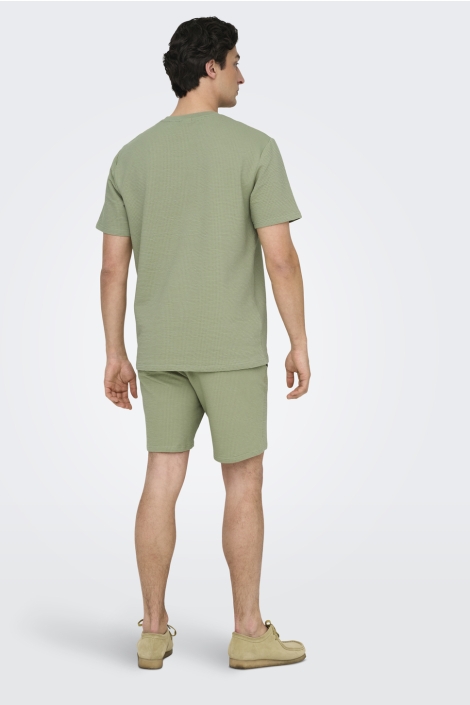 Only & Sons onskian life reg seersucker ss tee